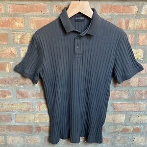 Emporio Armani men's ribbed polo shirt